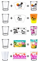 Verre à shot personnalisé avec sublimation, souvenirs de New York, design sur mesure, logo Statue de la Liberté et skyline, cadeau de voyage personnalisé, 1-2 oz