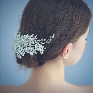 <span class=keywords><strong>2020</strong></span> de plata de moda Rihenistone Zinc flores pelo Clip - Product Image 6