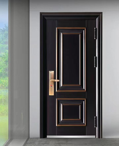 Porte d'entrée en acier traditionnelle Qifan avec design antivol, style battant, surface finie, utilisation extérieure - Product Image 2