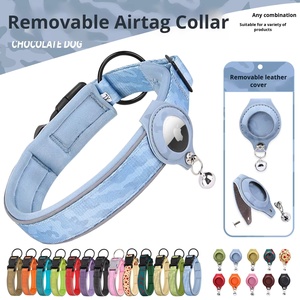Collare antiaereo con protezione per cani e collari mimetici in Nylon resistente collari riflettenti GPS con custodia airtag levriero - Product Image 2
