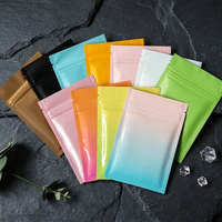 Groothandel Matte Laminatie Platte Ziplock Mylar Zakjes met Kleurrijk Aluminiumfolie voor Snoep, Sieradenopslag, Geurdicht, Herbruikbaar