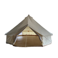 Tente cloche en toile de coton 3M 4M 5M 6M pour glamping avec trou pour poêle