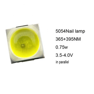 Uv móng tay ledl 2 trong 1 tia cực tím 1W SMD 5054 UV Led Chip 365nm 370nm + 395nm 405nm SMD 5054 Led Chip - Product Image 2