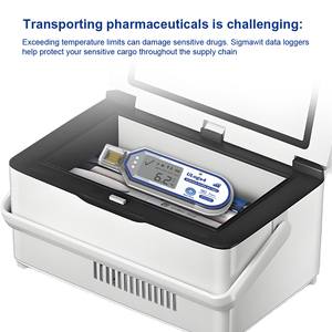 Ce FCC chứng nhận giao hàng nhanh không thấm nước IP66 sử dụng duy nhất datalogger nhiệt độ và humidityfor dược tủ lạnh - Product Image 6