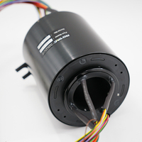 Anneau de contact rotatif à arbre creux SRB50 6P36S, Ø intérieur 50 mm, 6 circuits 10A, 36 circuits 5A, connecteur électrique rotatif pour alimentation et signal