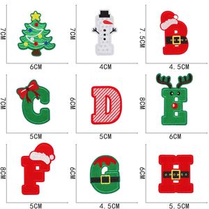 Quick Delivery New Iron on Christmas Theme Letter Patches for Decoration - Product Image 4