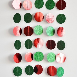 Guirnalda de láminas doradas con puntos circulares, decoración brillante colgante para cumpleaños, bodas y fiestas - Product Image 6