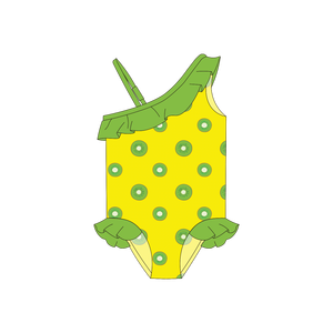 <span class=keywords><strong>Maillot</strong></span> <span class=keywords><strong>de</strong></span> <span class=keywords><strong>bain</strong></span> une pièce premium pour bébé fille en Spandex et Nylon, bretelles réglables, volants, imprimé floral - Product Image 2