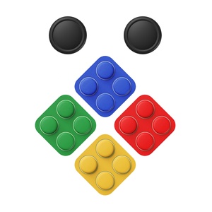 PlayVital 4 Coques de boutons directionnels ABXY en silicone colorés et 2 capuchons de joystick pour Nintendo Switch 2 Joy-Con - Product Image 1