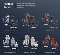 Vente directe d'usine, chaise de bureau ergonomique pour ordinateur, confortable, multicolores au choix, avec repose-pieds, pour les joueurs