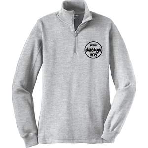 2025 femmes broderie personnalisée Logo pull Lst253 quart fermeture éclair tenue décontractée personnalisée - Product Image 3