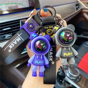 Llavero de Oso Espacial Genial, Colgante de Oso Astronauta 3D de PVC con Letras Decorativas y Correa <span class=keywords><strong>para</strong></span> Decoración de Bolsos - Product Image 2