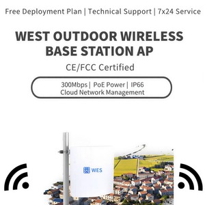 Répéteur d'antenne Wi-Fi, portée de 2 km, 300 Mbps, 27 dBm, antenne 23 dBi, Wi-Fi longue portée, point d'accès sans fil extérieur, IoT et surveillance à distance - Product Image 3