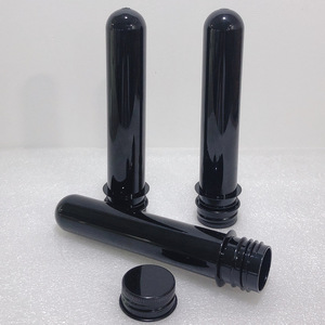 <b>Plastic</b> Test <b>Tube</b> Bottle 40ml Cylinder Black Screw Cap For Facial Mask Bath Salt Candy Dispensing - Product Image 4