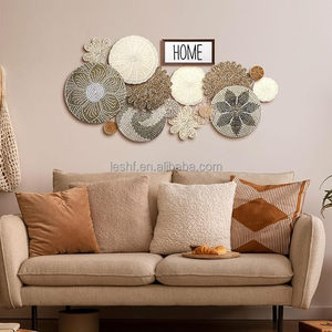 15pcs Bohemian Seagrass Woven <strong>Wall</strong> Basket Decor Handcrafted Hanging <strong>Art</strong> for Home Farmhouse <strong>Kitchen</strong> Table Living Room Anniversary - Product Image 2