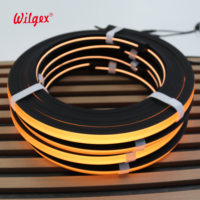 Bande lumineuse LED pour panneaux à lattes en bois, silicone, étanche IP65, dimmable, contrôle intelligent Wi-Fi, PCB flexible, installation facile, CRI élevé 90