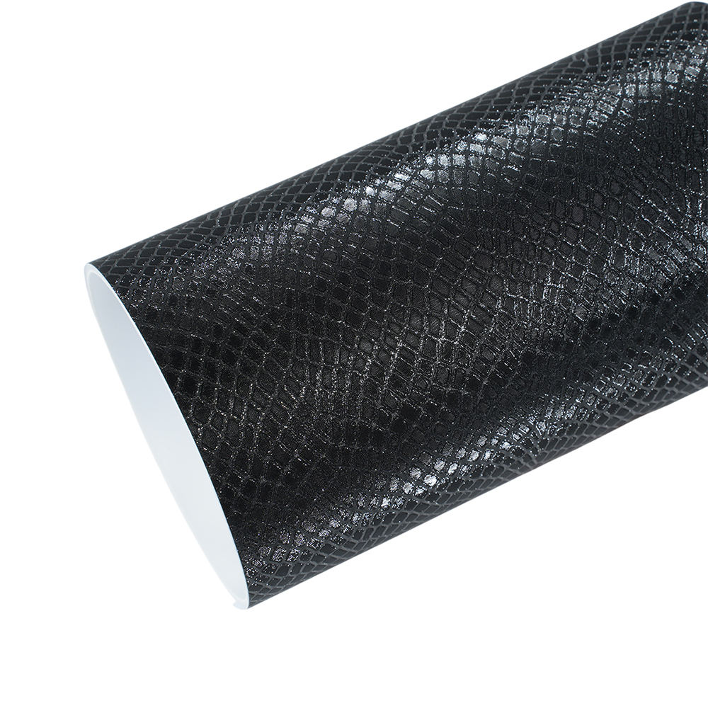 Paper-backed Snake skin pattern black
