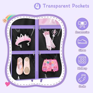 Bolsa de ropa de uniforme de alegría de 40 ", bolsa de ropa colgante para niños, bolsas de ropa de baile para bailarines con 4 bolsillos - Product Image 4