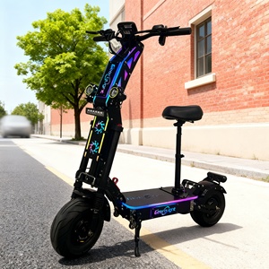 Scooter Eléctrico Plegable USA con Llantas Gruesas de 13 Pulgadas, Luces RGB, Frenos E-ABS, Batería de Litio de 72V 35AH, Motor Dual de 10000W para Adultos - Product Image 1