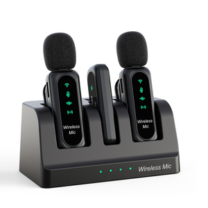 Micro không dây hội nghị để bàn có đế sạc 360 °   <span class=keywords><strong>Mic</strong></span> thu âm đa hướng khử tiếng ồn có thể điều chỉnh - Product Image 1