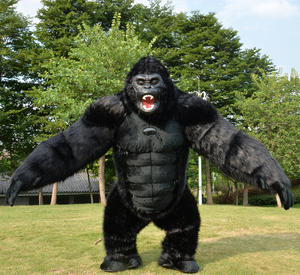 Costume de mascotte gonflable en peluche pour cosplay, <span class=keywords><strong>gorille</strong></span> 2 m/2,6 m, costume de mascotte personnalisé pour animaux, panda, tigre, éléphant, ours, koala - Product Image 2