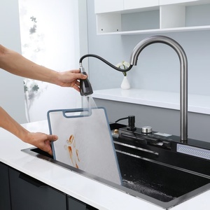 <span class=keywords><strong>S</strong></span> Sang Trọng Đa Chức Năng Bồn Rửa Nhà Bếp Hiện Đại Thông Minh Bồn Rửa Nhà Bếp Thép Không Gỉ Chức Năng Thác Nước Bồn Rửa Nhà Bếp 2025 Xu Hướng - Product Image 5