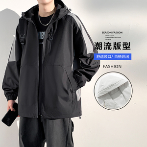 Logotipo personalizado a prueba de viento e impermeable tres en uno desmontable impermeable traje de Montañismo chaqueta con capucha para otoño - Product Image 5