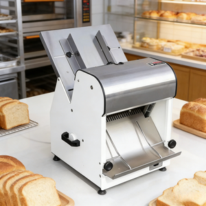 Machine à trancher le pain en acier inoxydable, coupe-pain automatique, équipement de boulangerie haute efficacité pour la découpe du pain - Product Image 1
