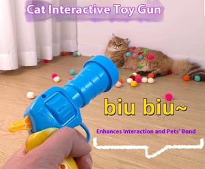 Lanciatore di Palline di Peluche per Gatti - Giocattolo Interattivo Silenzioso con Palline Morbide per Alleviare la Noia dei Felini - Product Image 5