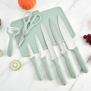 17 Pieces Kitchen Accessories Silicone Utensils Set Knife Set Cutting Board Non Stick Kitchen Cooking Utensils Set with Holder - Product Image 3