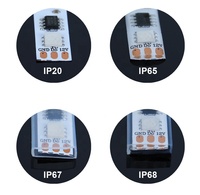 Bandes LED programmables personnalisées DC12/24V WS2811 WS2815 TM1934, étanches, adressables, RGB, 12V