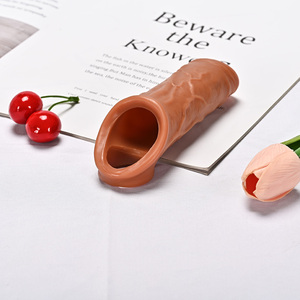 YPM TPE Penisvergrößerer für Männer <span class=keywords><strong>Penis</strong></span>-Hülle Männlicher Penisvergrößerer Penisring Erwachsenen-Sexspielzeug Vergrößerungs-Kondom - Product Image 6