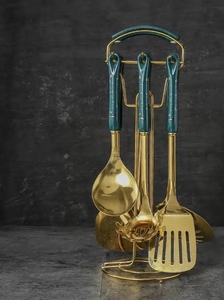 New arrivals 7 cái thép không gỉ đồ dùng nhà bếp Set phụ kiện nhà bếp đồ dùng công cụ nấu ăn với gốm xử lý - Product Image 2