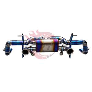 Sistema de Escape Valvetronic Vortex Blue Titanium para Audi R8 V10 5.2L 2024-2025, Kit de Instalación Directa - Product Image 4
