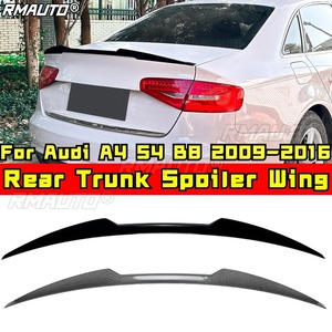 ชุดแต่งสปอยเลอร์หลัง สำหรับ Audi A4 S4 B8 ปี 2009-2016 สปอยเลอร์หลังคาท้าย สปอยเลอร์หลัง ปีกหลัง ปีกท้ายรถยนต์ อุปกรณ์ตกแต่งรถยนต์ - Product Image 1