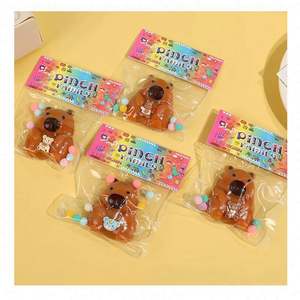 Capibara Eco-friendly TPR Squishy Toys Bundle with Stress Relief Party Favor for Kids <b>Mini</b> Squishy <b>Blind</b> Box & Tabby Kit - Product Image 2