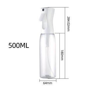 Misty Sprayer Mist Spray Bottle 500ML Hair Salon Custom Empty Plastic Misty Trigger Sprayer Reusable Continuous Mist Spray Bottle