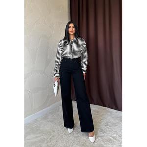 Camisas a Rayas Negras para Mujer al por Mayor, Colección de Blusas y Camisas Elegantes - Product Image 4