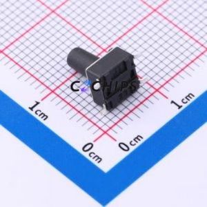 TS-1095S-A12B3-C2D2 Tactile Switch SMD-4P,6x6mm Switch Single Pole Single Throw Round Button 2.5N Vertical Mount - Product Image 2