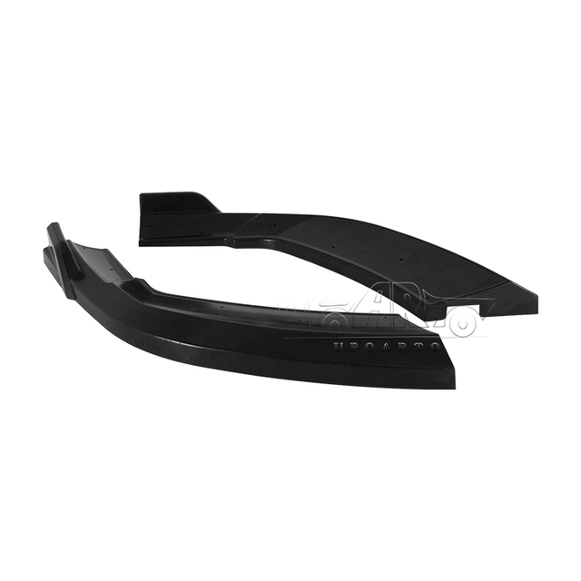 Auto Bumper Parts Carbon Fiber Look Rear Side Splitter Plastic Rear Wrap Angle for Audi E Tron Standard 2019 2020 2021 2022