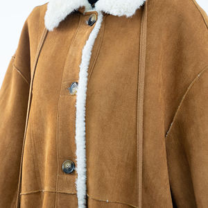 Manteau en daim pour femmes, vente en gros, doux, élégant, vêtements courts, vestes, <span class=keywords><strong>trench</strong></span>-coat en faux daim pour streetwear - Product Image 4