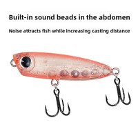 Leurre de pêche OEM personnalisé, micro-couleur lente, type crayon, 4,3 cm, 3 g, en plastique dur, pour eau moyenne, imitation poisson blanc, pour la pêche en eau douce
