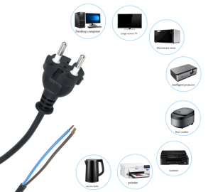 สายไฟมาตรฐานเกาหลีใต้ H05VV-F ขนาด 2x0.75 มม.² ยาว 1.5 ม. ได้รับเครื่องหมาย KC แบบปอกครึ่ง  ได้มาตรฐาน RoHS และ REACH - Product Image 4