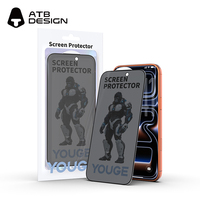 ATB Anti espionnage, protection d'écran en verre trempé pour iPhone, protection d'écran en verre 9H pour iPhone 18 17 16 15 Pro Max