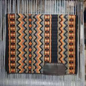 Couverture de selle de cheval Western Show faite à la main personnalisée laine cuir saut nouvelle-zélande Dressage Gel Western équitation personnalisée - Product Image 1