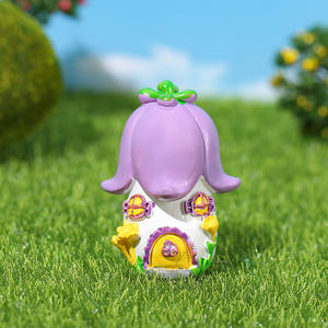 Casa dei funghi in miniatura paesaggio piccolo castello micro statua in resina artigianato per la fata giardino ornamento muschio vaso succulento paesaggio - Product Image 4