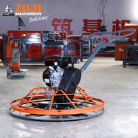 Truelle à béton à essence ZUJI haute puissance ZJ100, 150 tr/min, profondeur de travail 8-10 cm, moteur Lifan 5,5/6,5 CV, finisseur de ciment