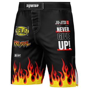Fentes latérales personnalisé Bjj Nogi Shorts enfants jeunes hommes <span class=keywords><strong>Ufc</strong></span> Bjj combat Mma Shorts fente impression Mma Shorts - Product Image 2