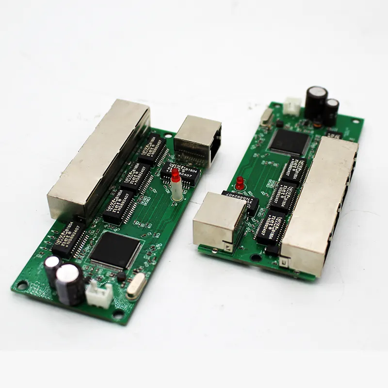 Módulo de interruptor de red Gigabit de 5 puertos, mini puerto de contacto de 10/100/1000m, módulo de interruptor ethernet, placa base PCBA