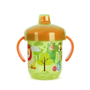 Baby Learn Drinking Cup manico a becco d'anatra a tenuta stagna 250ml PP Infant Toddler Child Cartoon Colorful Learning Water Cup